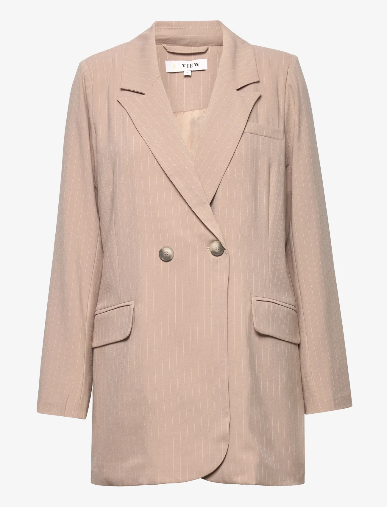 A-View - Annali camel stripe blazer - party wear at outlet prices - camel - 0