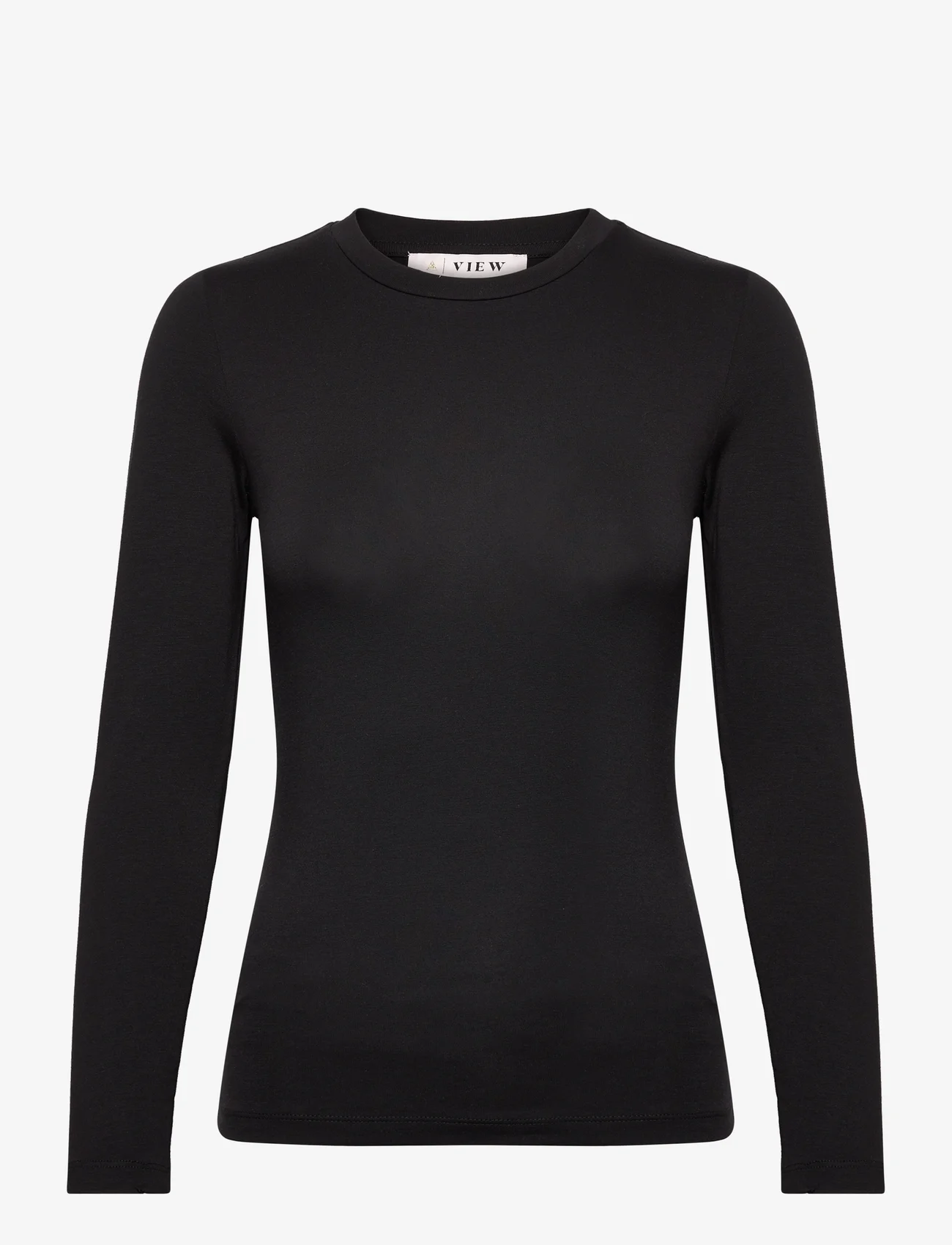 A-View - Stabil top l/s - long-sleeved tops - black - 0