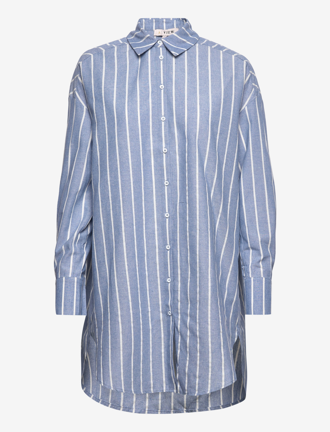 A-View - Fabia shirt - light blue/white stripe - 0
