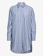 Fabia shirt - LIGHT BLUE/WHITE STRIPE