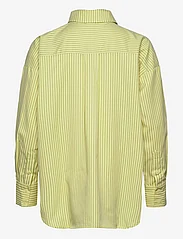 A-View - Sonja stripe shirt - pitkähihaiset paidat - lime - 1
