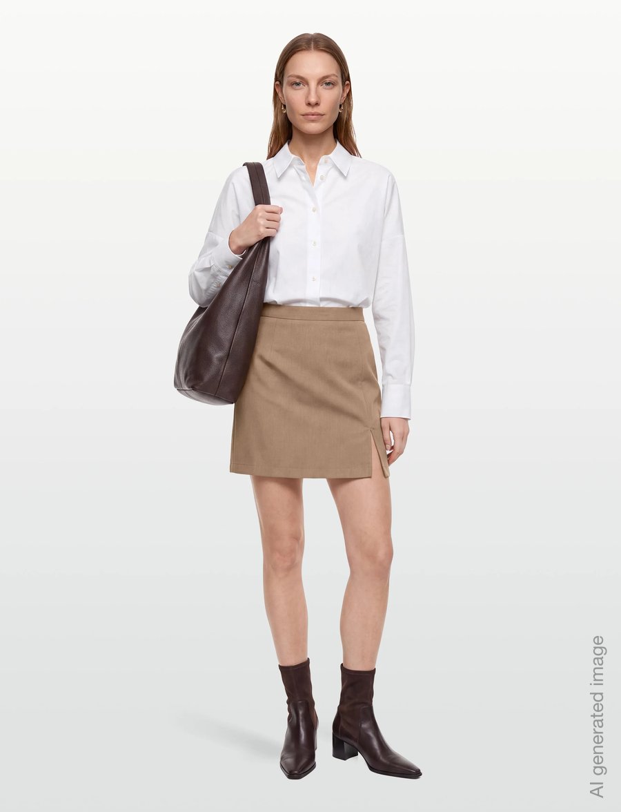 A-View - Annali skirt-1 - korte nederdele - light brown - 0