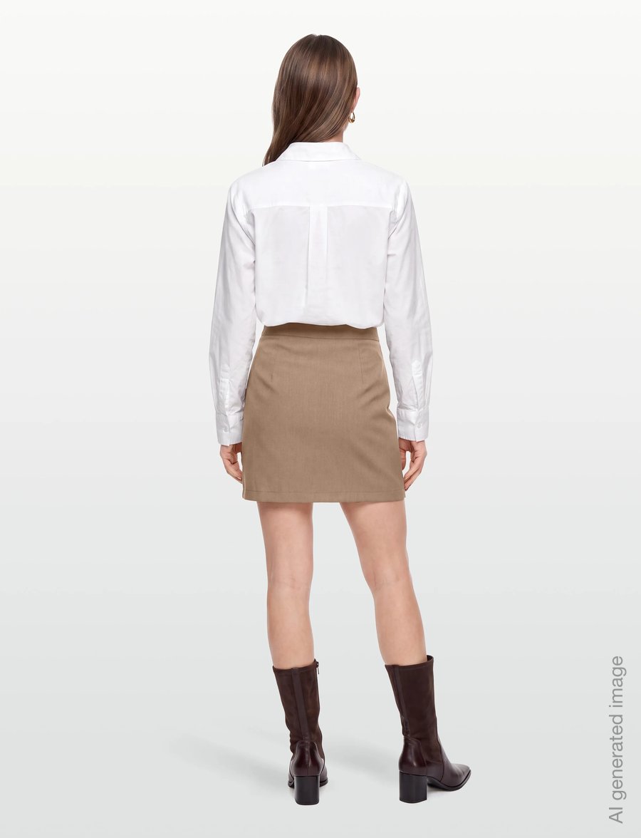 A-View - Annali skirt-1 - korte nederdele - light brown - 4