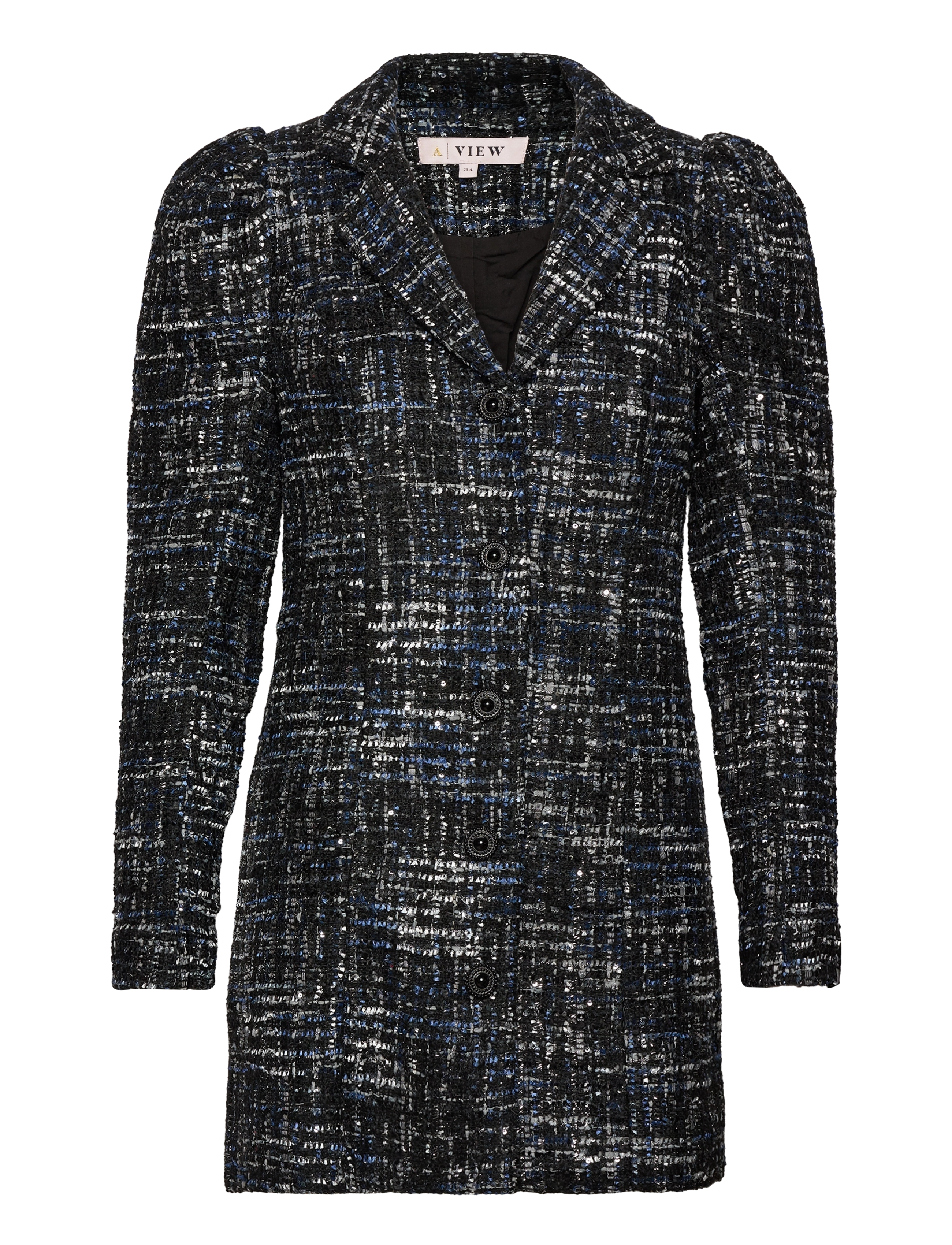 A-VIEW Carly Bouchle Blazer Schwarz - 34 - Damen
