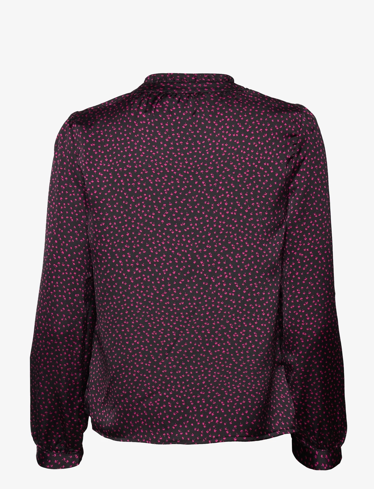 A-View - Venice shirt - pitkähihaiset puserot - black/pink - 1