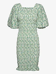 A-View - Rikka dress - festtøj til outletpriser - white with green flowers - 0