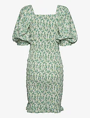 A-View - Rikka dress - festtøj til outletpriser - white with green flowers - 1