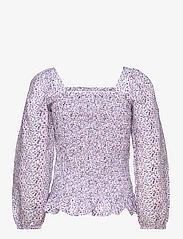 A-View - Rikka ls blouse - long-sleeved blouses - lilac flower - 1