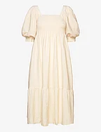 Cheri solid dress - OFF WHITE