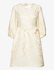 A-View - Jenny dress - vakarėlių drabužiai išparduotuvių kainomis - white with yellow - 0