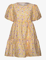 A-View - Flora dress - festtøj til outletpriser - creme w yellow, rose & purple - 0