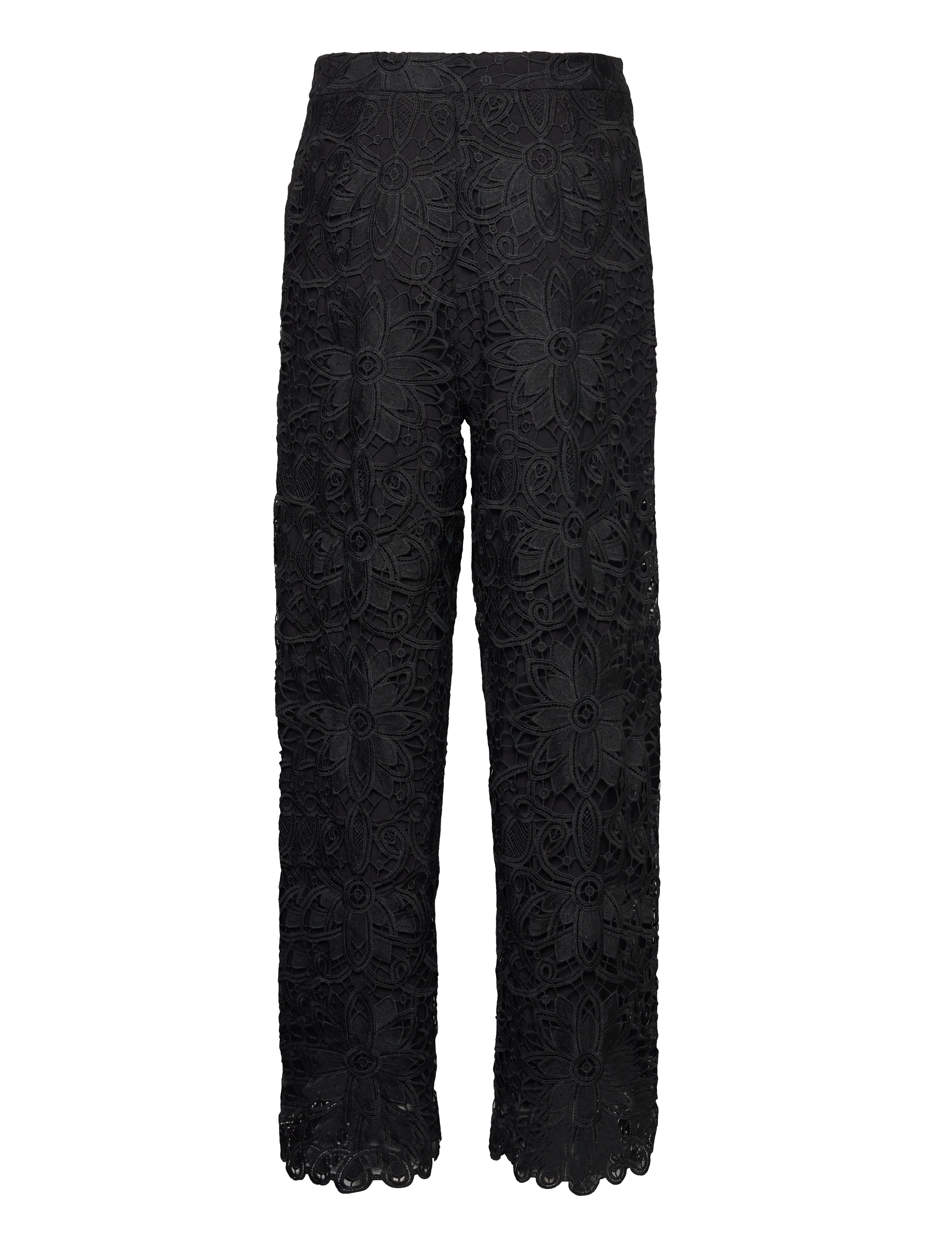 A-View - Shilla pants - hosen mit weitem bein - black - 1