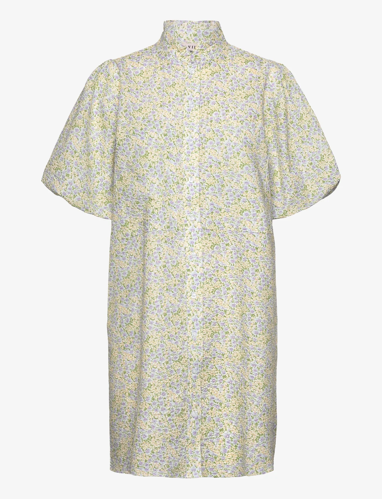 A-View - Tiffany dress - skjortklänningar - lilac/yellow - 0