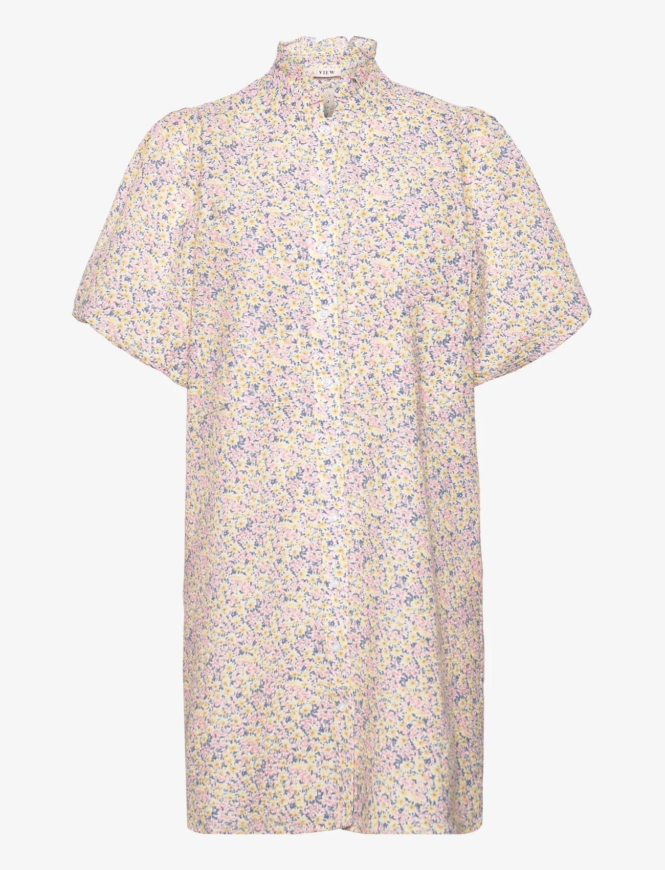 A-View - Tiffany dress - skjortklänningar - rose/blue - 0