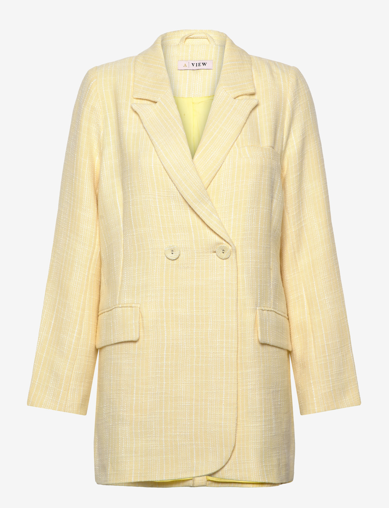 A-View - Annali bouchle blazer - pale yellow - 0