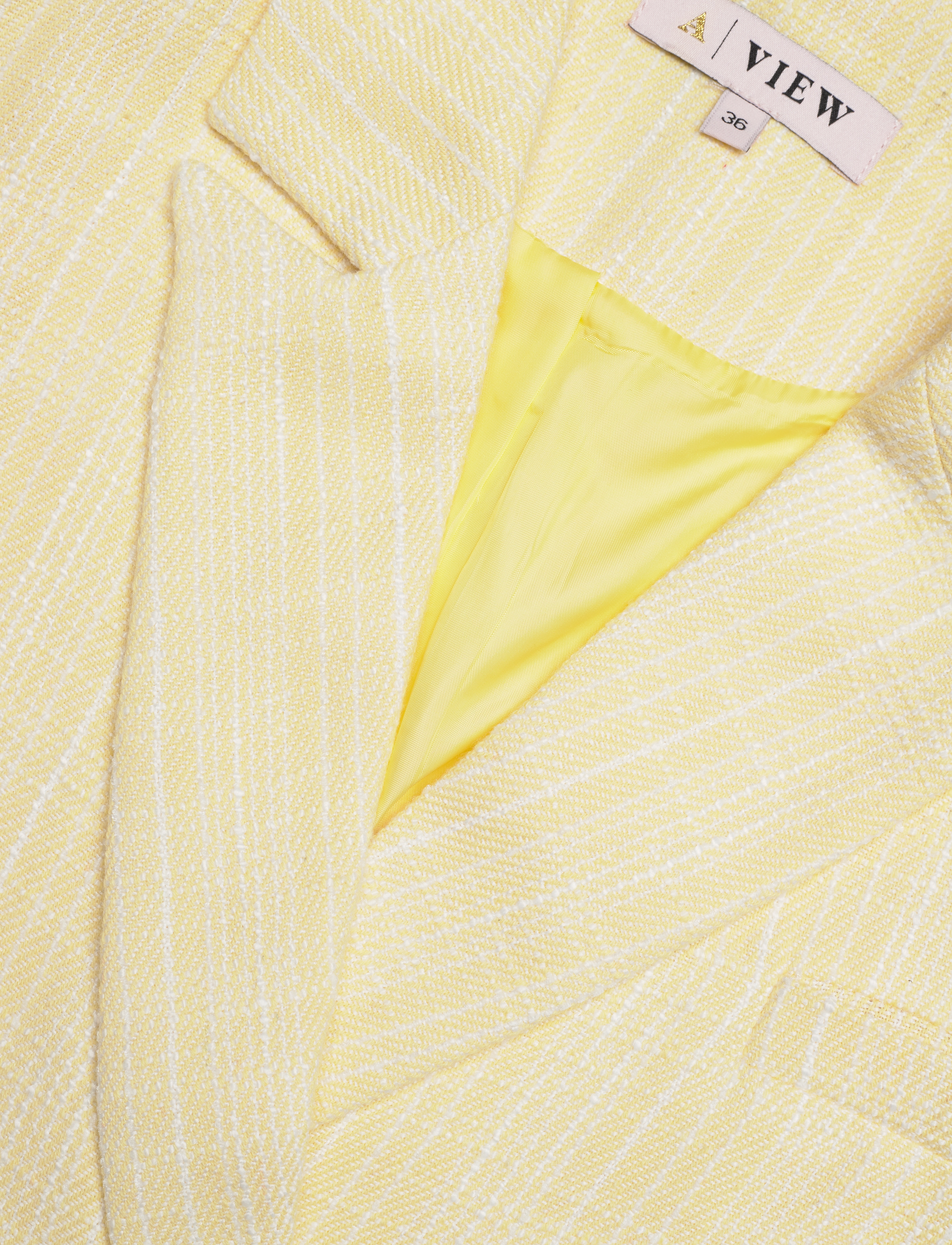 A-View - Annali bouchle blazer - pale yellow - 2