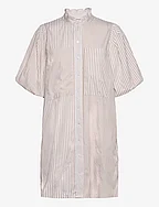 Tiffany stripe dress - SAND