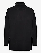 Alvena knit pullover - BLACK