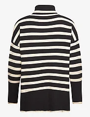 A-View - Alvena knit pullover - kõrge kaelusega džemprid - black/off white - 2