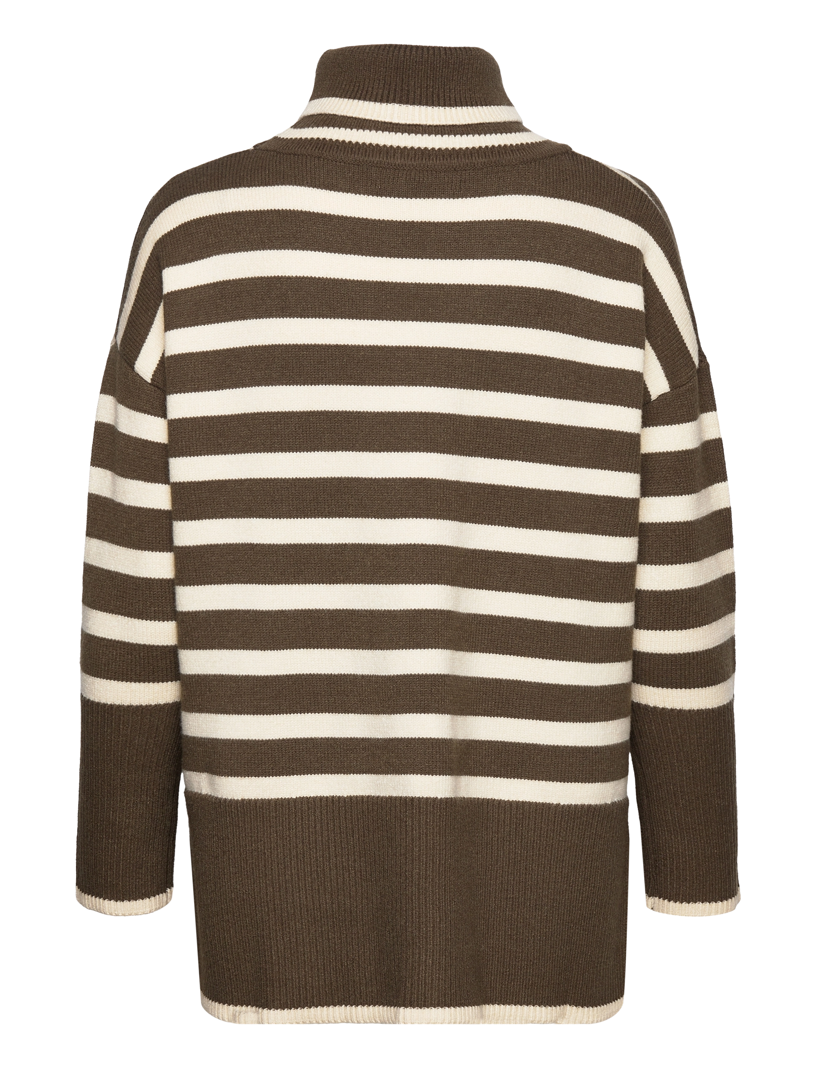 A-View - Alvena knit pullover - rollkragenpullover - green/off white - 2