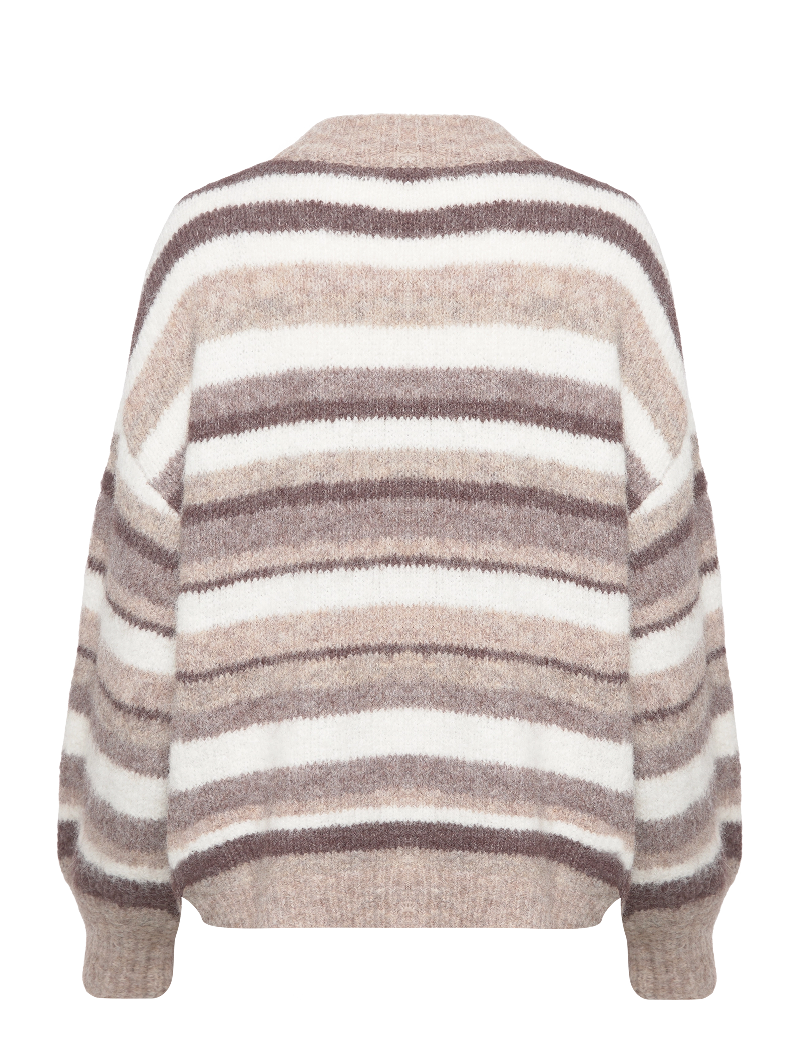 A-View - Patrisia knit pullover - tröjor - brown/white - 2