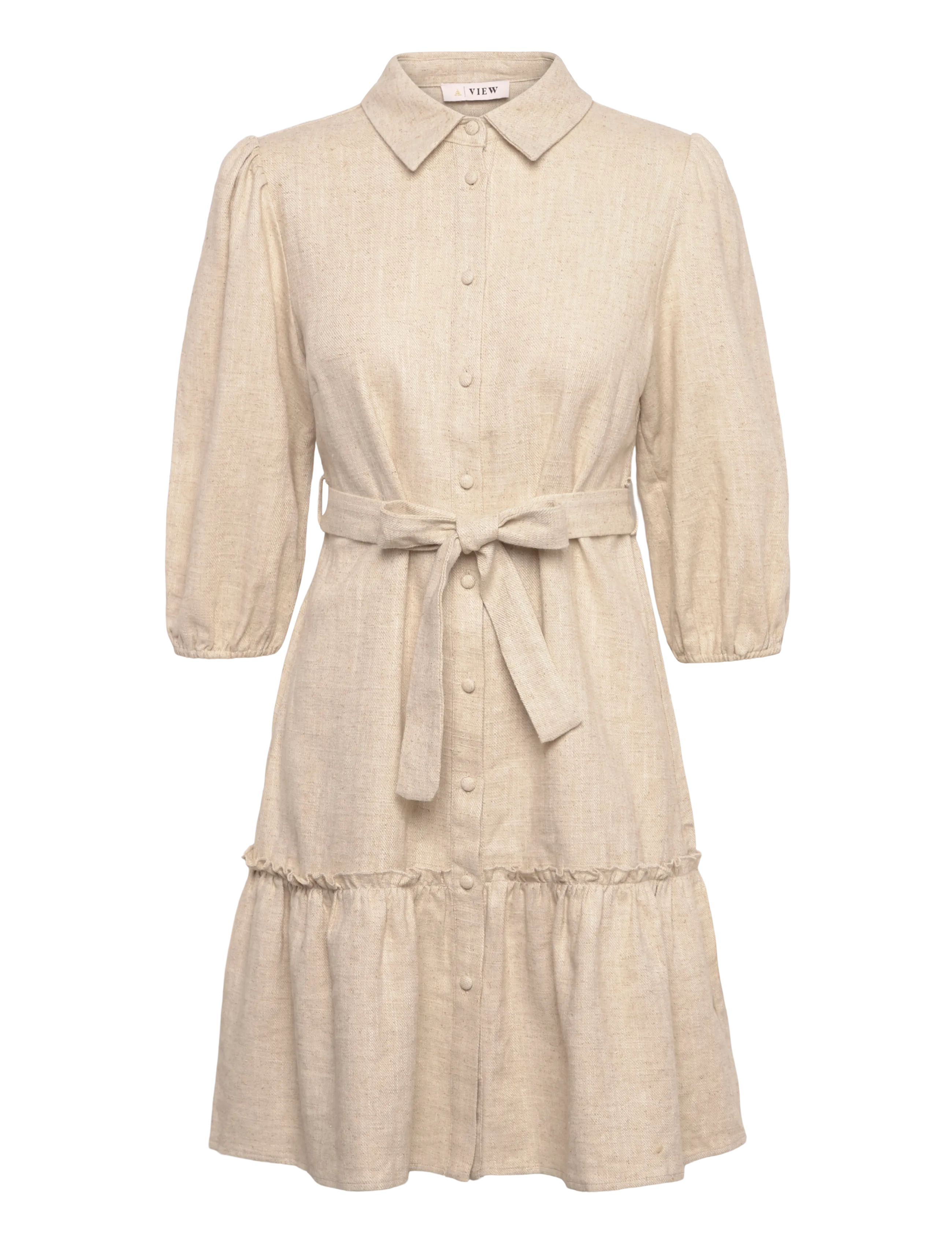 A-View Linen dress - A-View - LIGHT SAND / beige