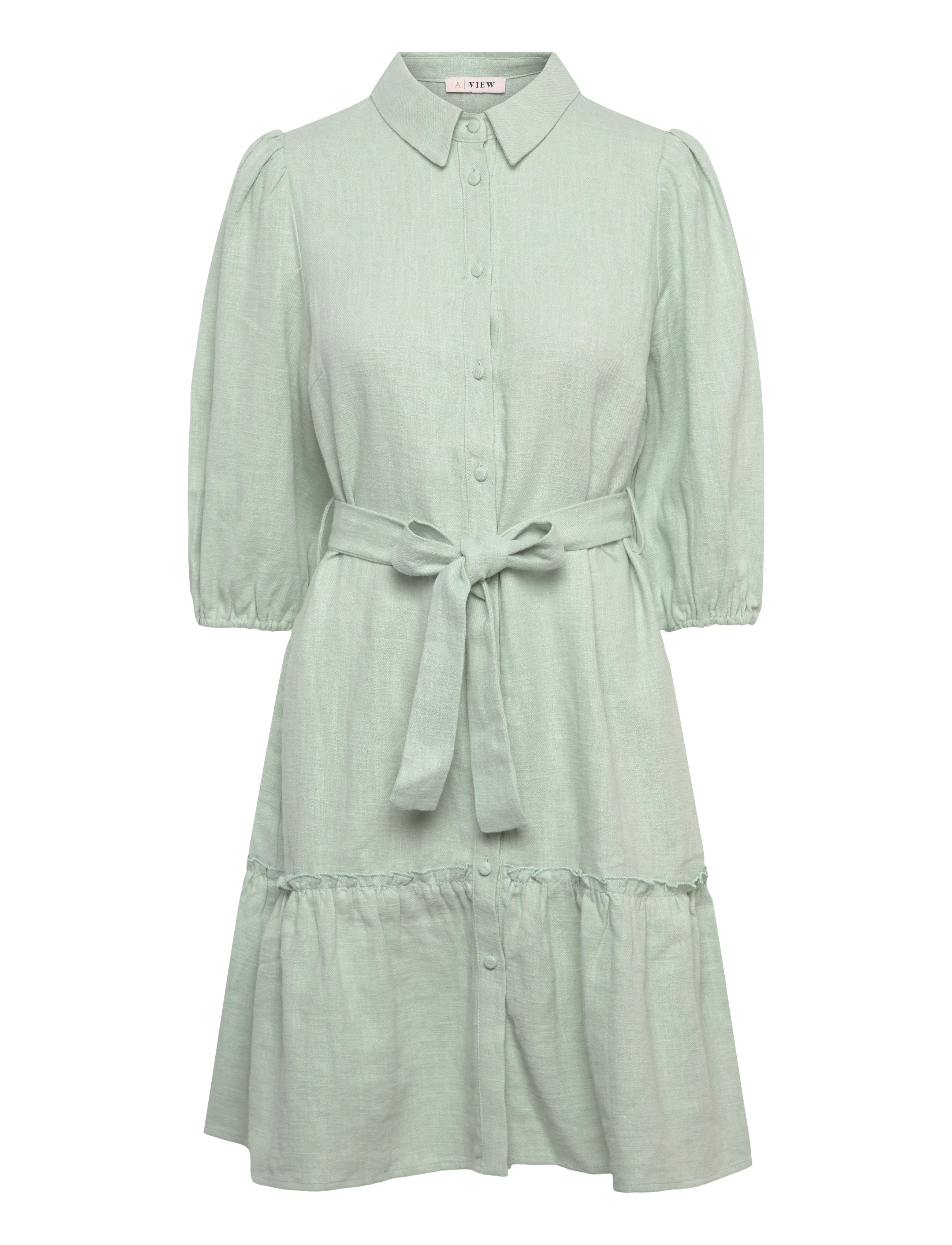 A-View Linen dress - Klänningar - MINT / green
