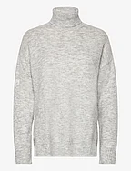 Penny roll neck pullover - GREY