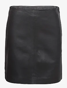 Stephanie leather skirt, A-View