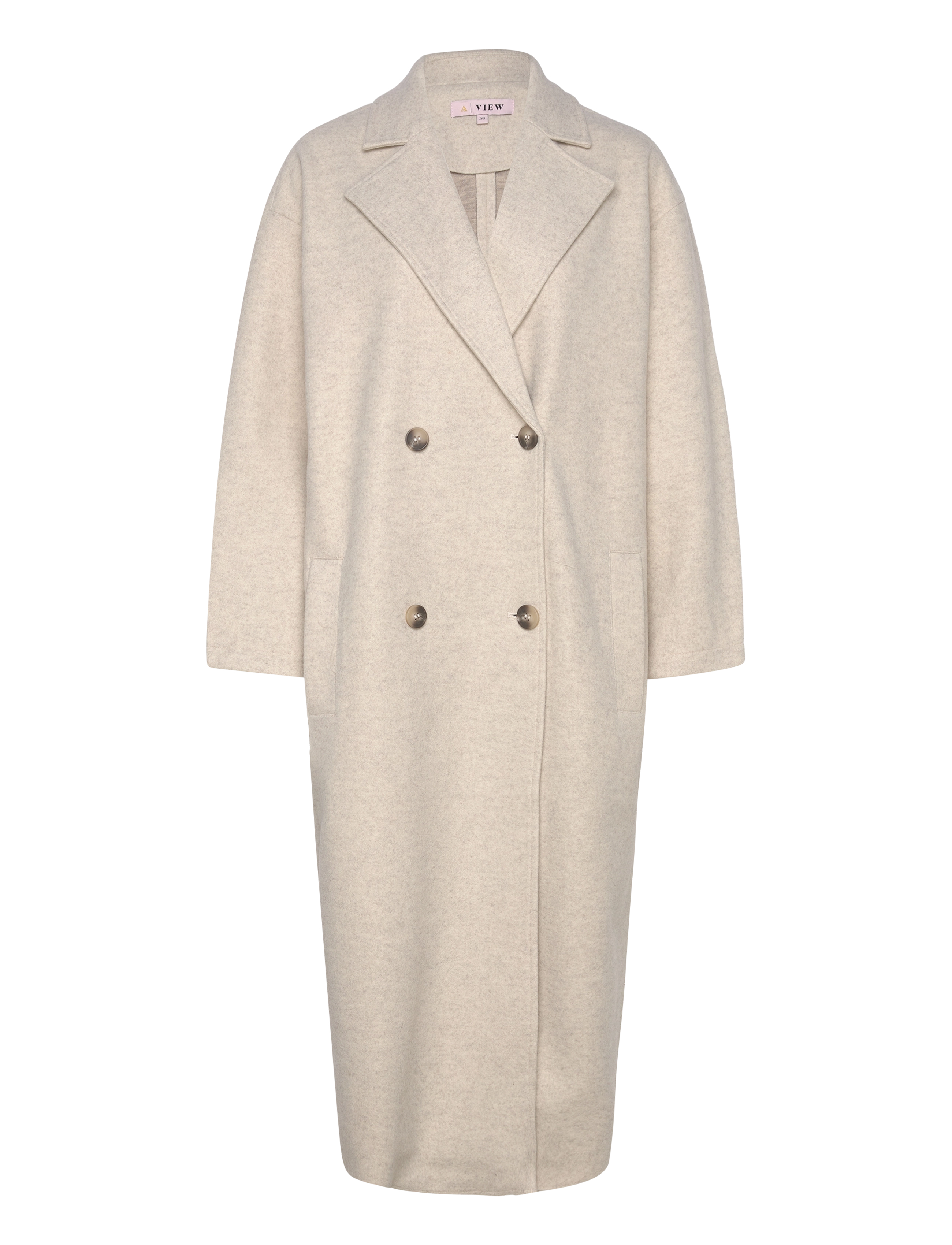 A-VIEW Shea Mantel Cream - 34 - Damen