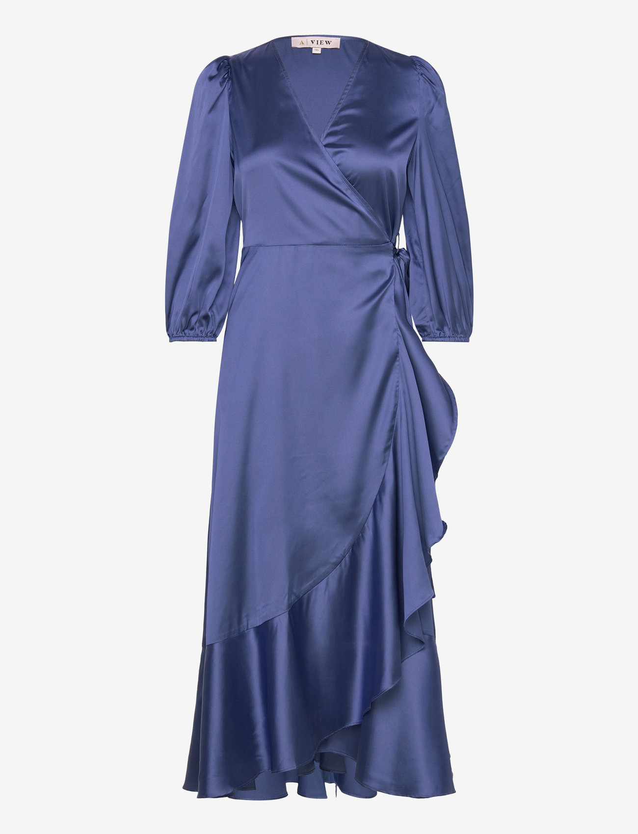 A-View - Camilja dress - wrap dresses - medium blue - 0