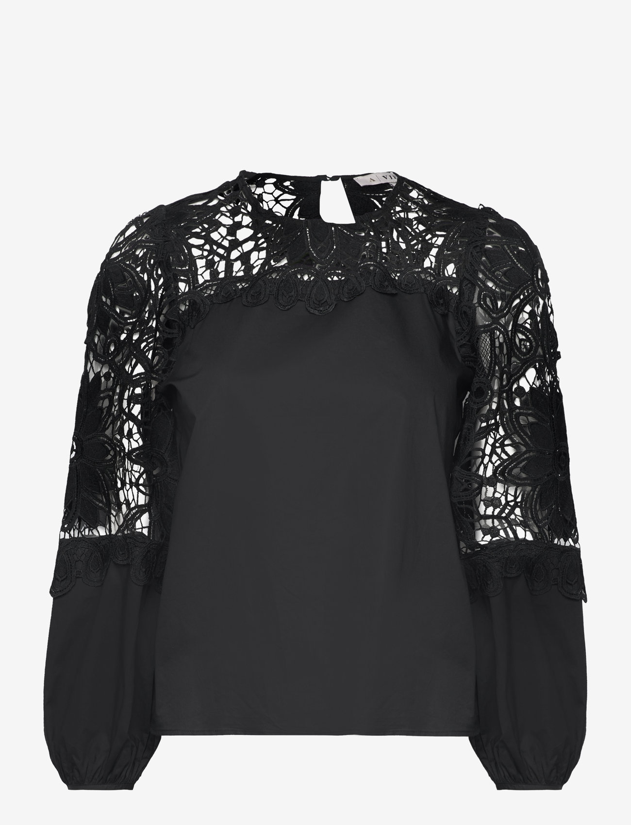 A-View - Shilla new blouse - långärmade blusar - black - 0