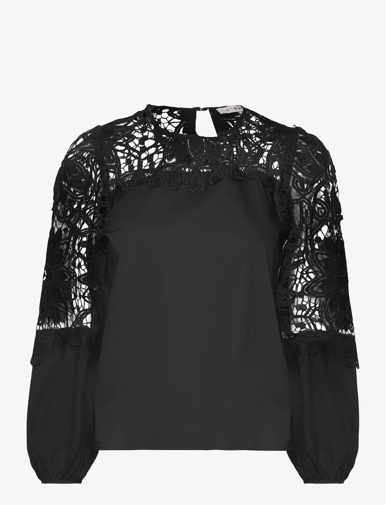 A-View - Shilla new blouse - palaidinės ilgomis rankovėmis - black - 0