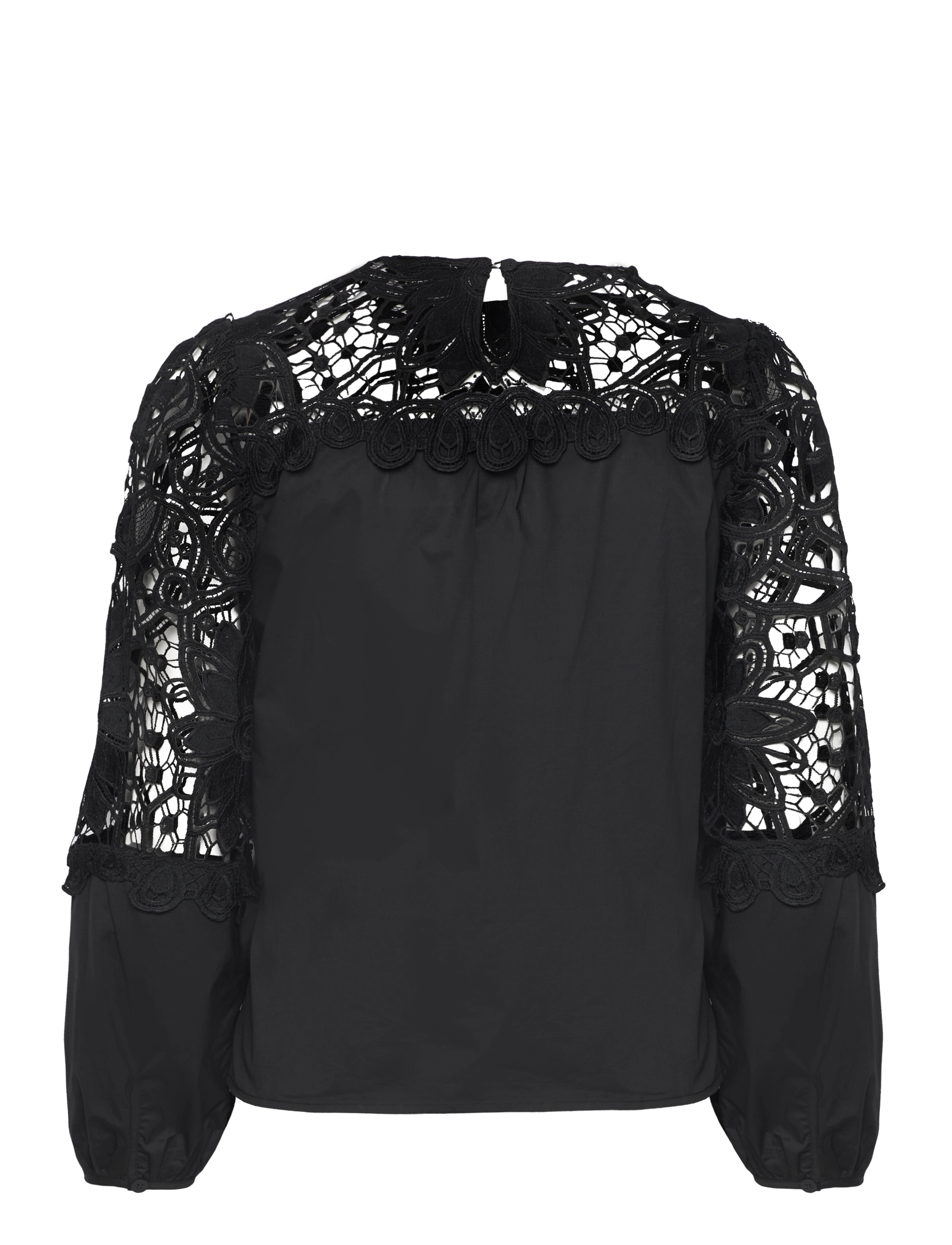 A-View - Shilla new blouse - långärmade blusar - black - 1