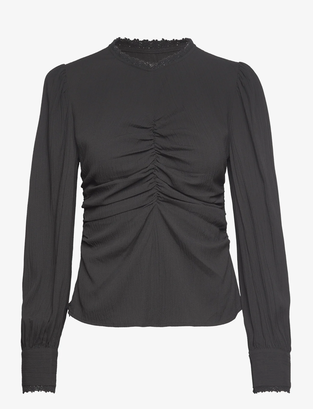A-View - Selene blouse - langärmlige blusen - black - 0
