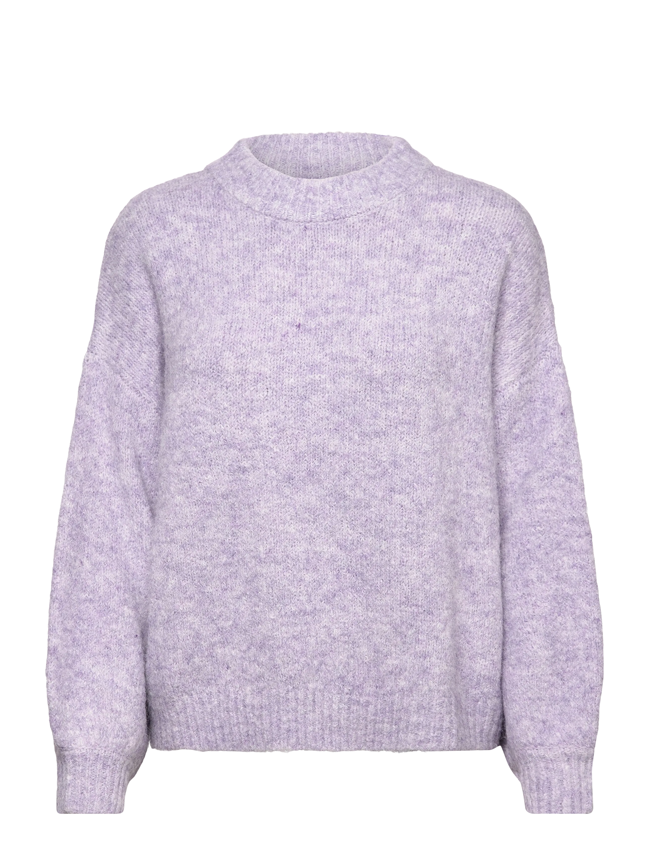 A-View Patrisia solid knit pullover - Stickade tröjor - 380 PASTEL LILAC / purple