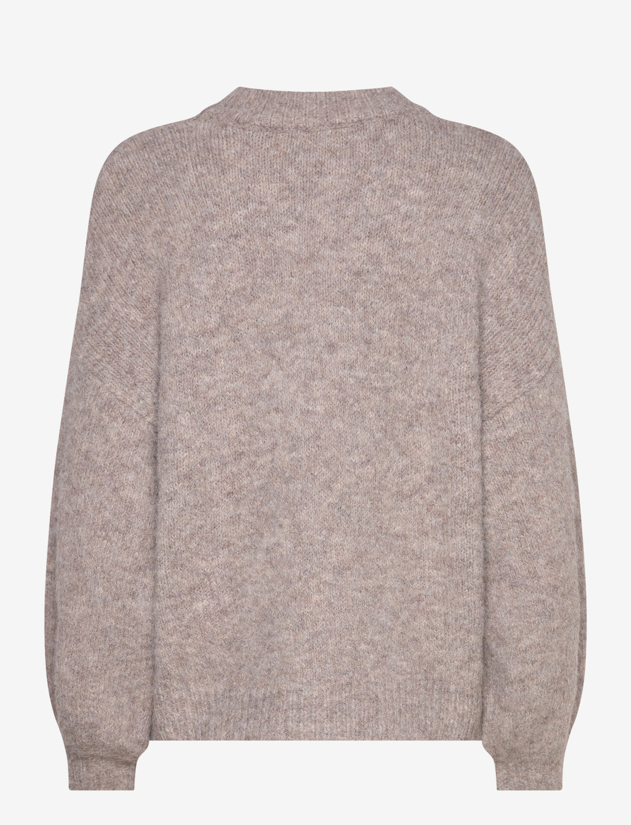 A-View - Patrisia solid knit pullover - striktrøjer - brown - 1