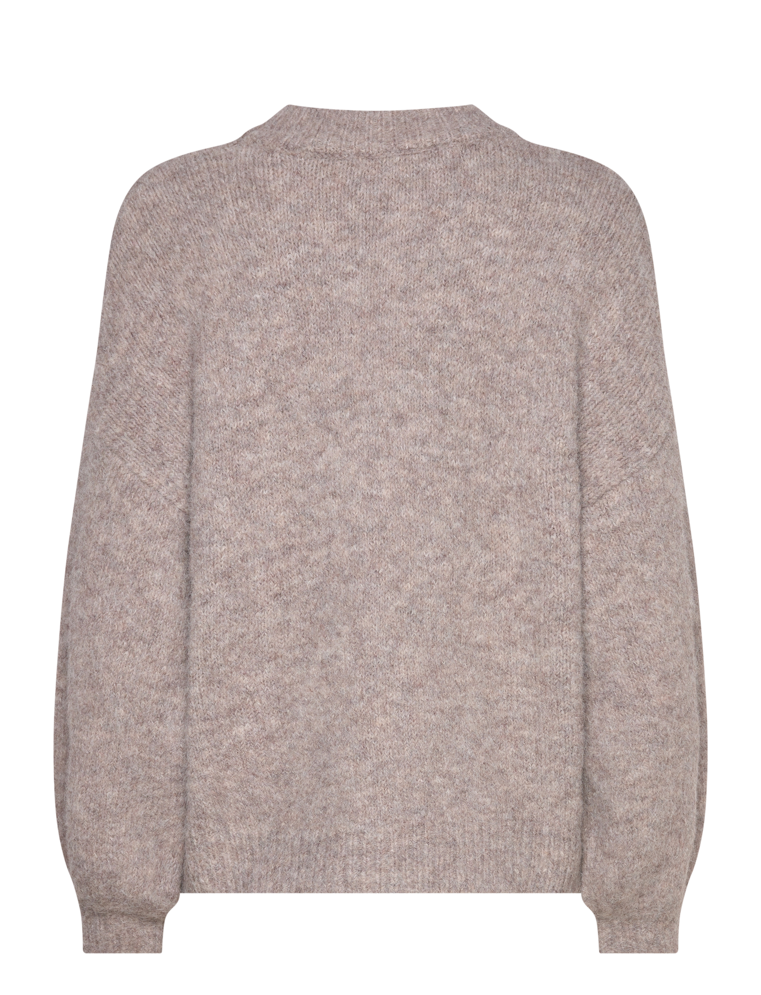 A-View - Patrisia solid knit pullover - tröjor - brown - 1