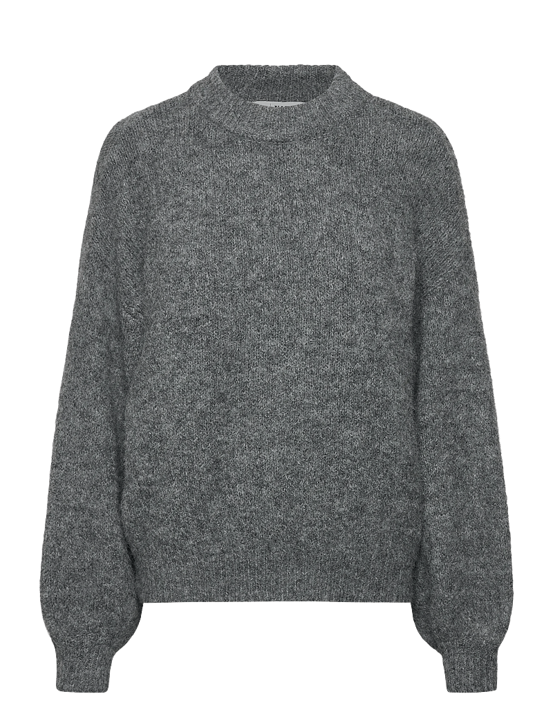 A-View - Patrisia solid knit pullover - pullover - medium grey melange - 0