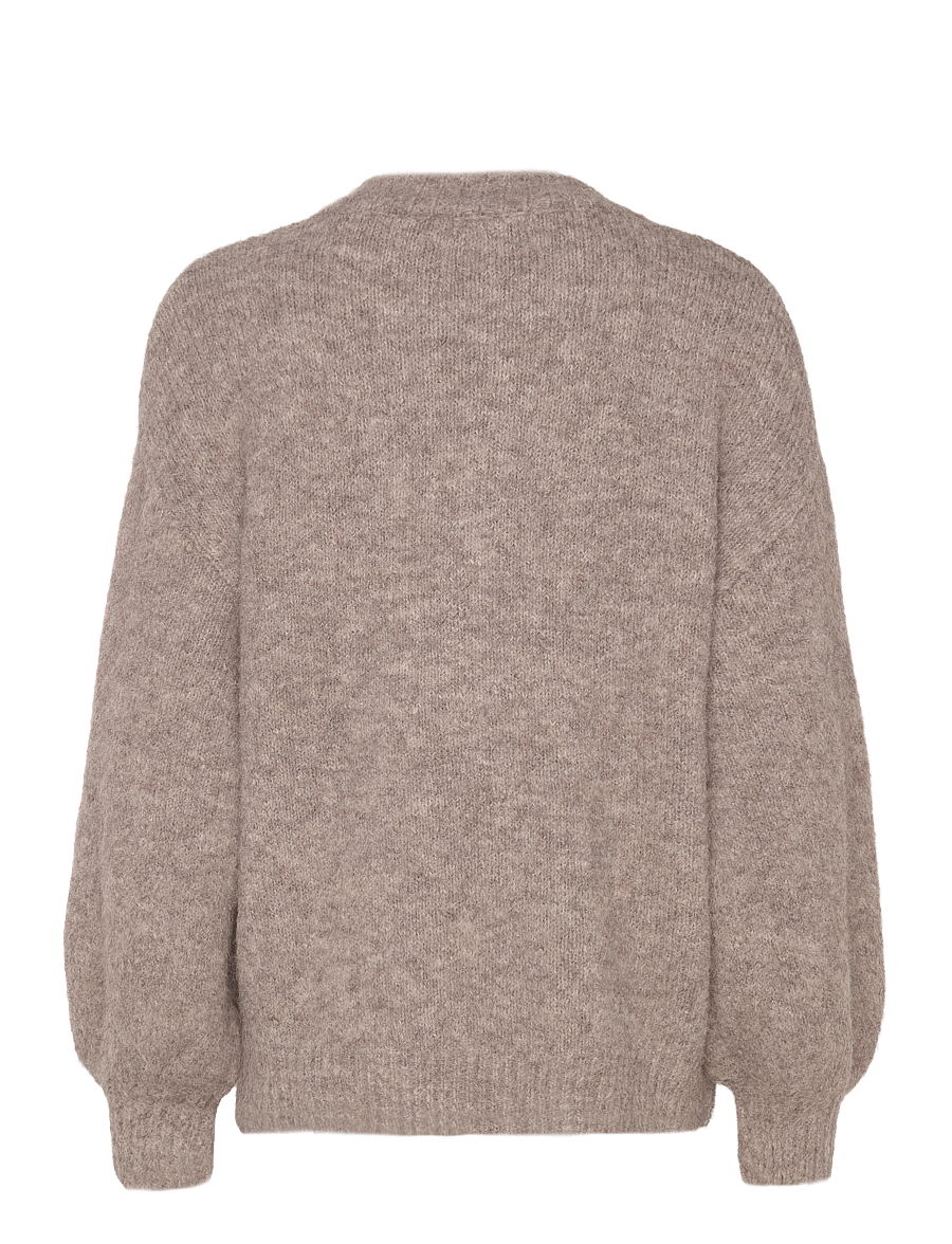 A-View - Patrisia solid knit cardigan - cardigans - light brown - 2