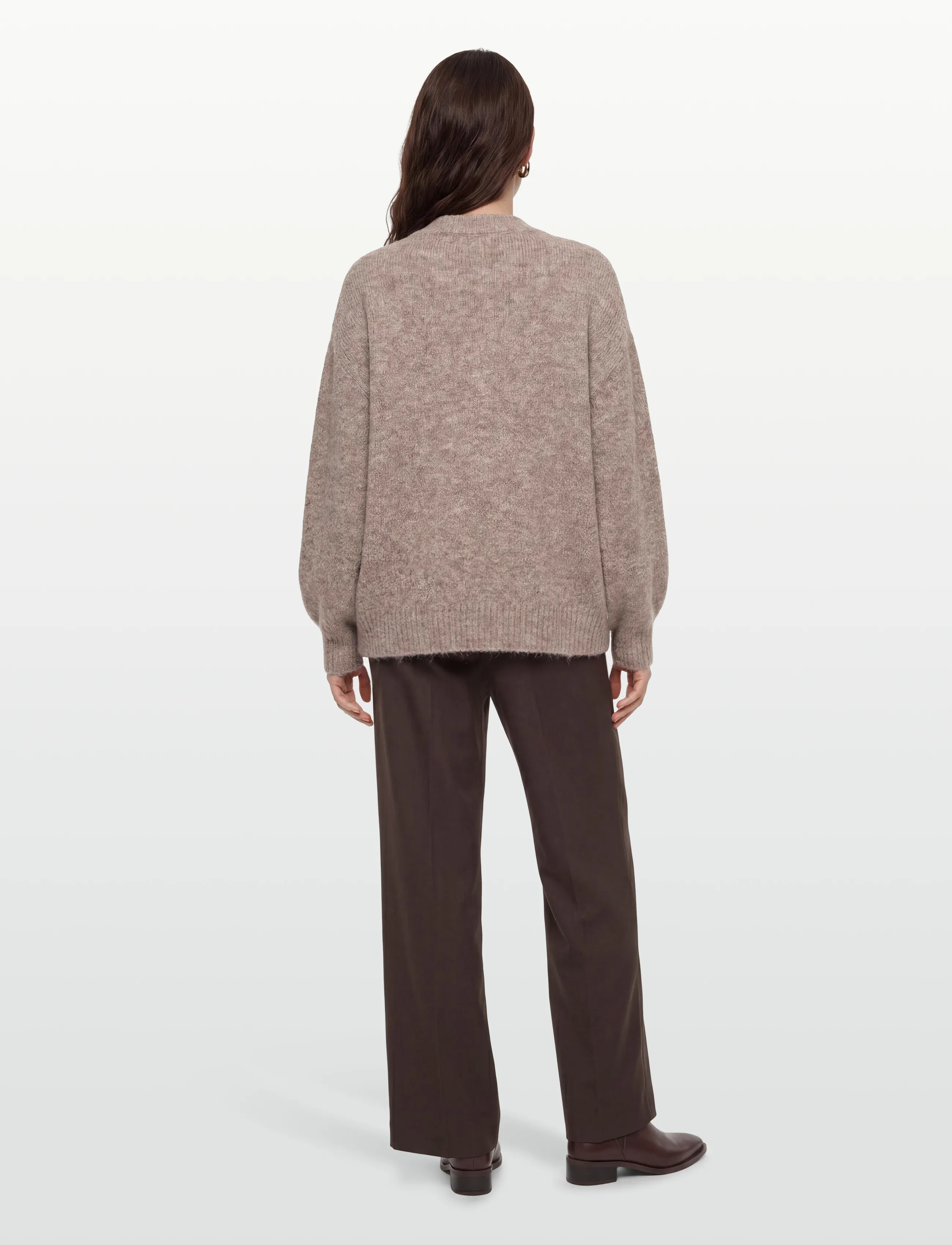 A-View - Patrisia solid knit cardigan - cardigans - light brown - 4