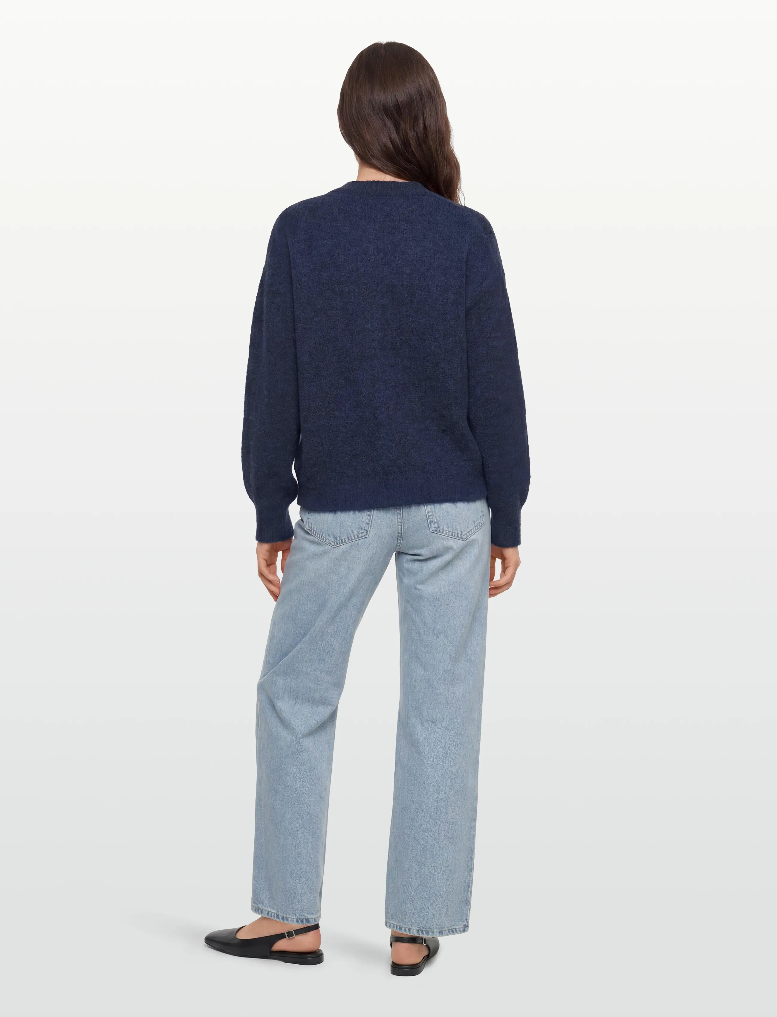 A-View - Patrisia solid knit cardigan - kardiganid - navy - 4