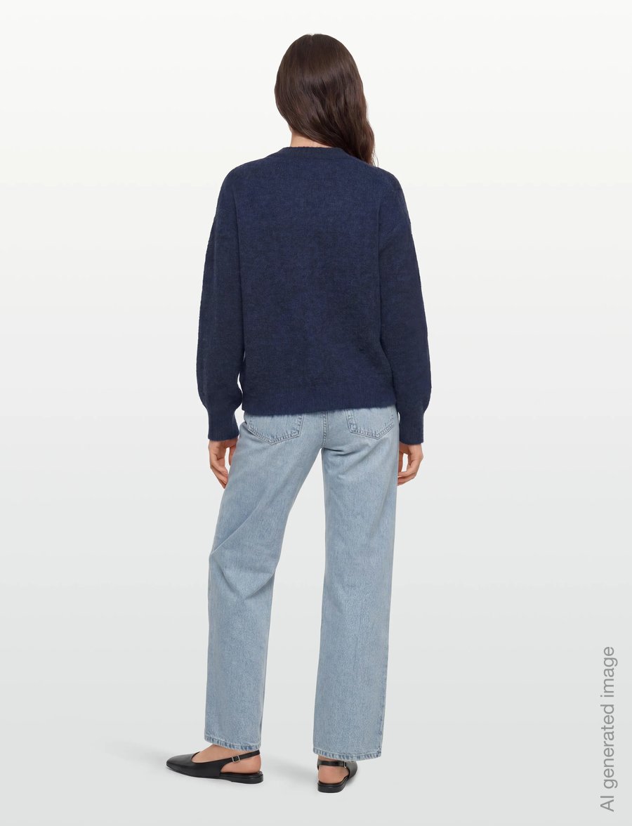 A-View - Patrisia solid knit cardigan - cardigans - navy - 4
