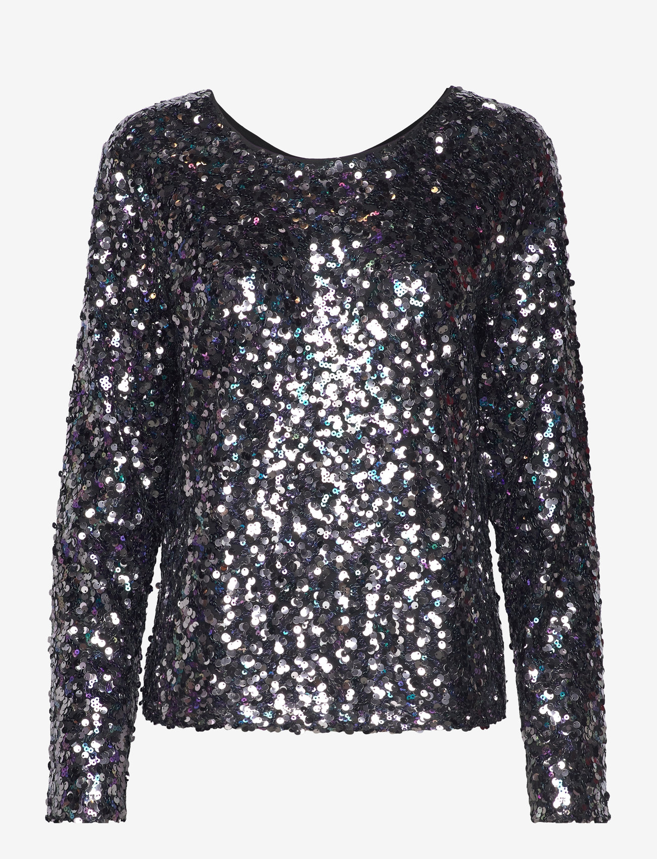 A-View - Sequin blouse - langärmlige blusen - grey - 0