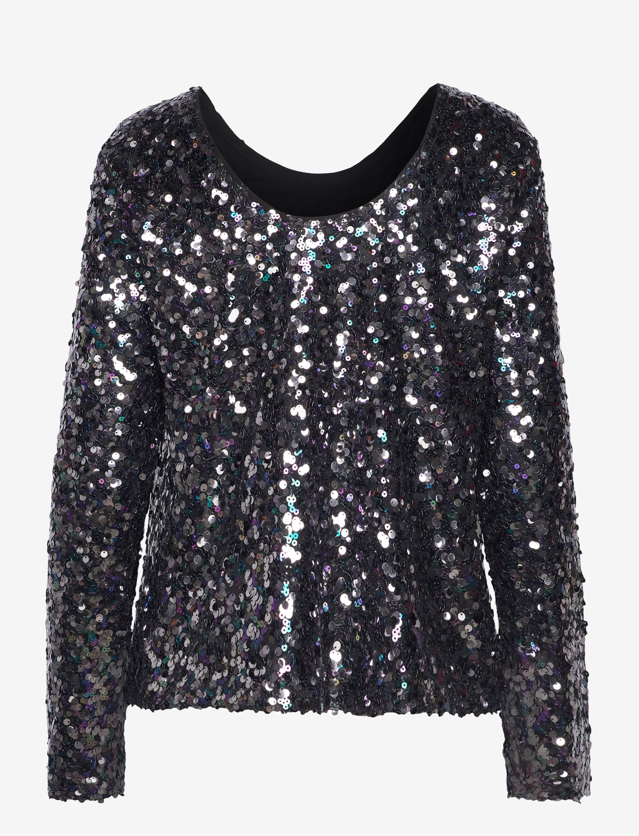 A-View - Sequin blouse - langärmlige blusen - grey - 1