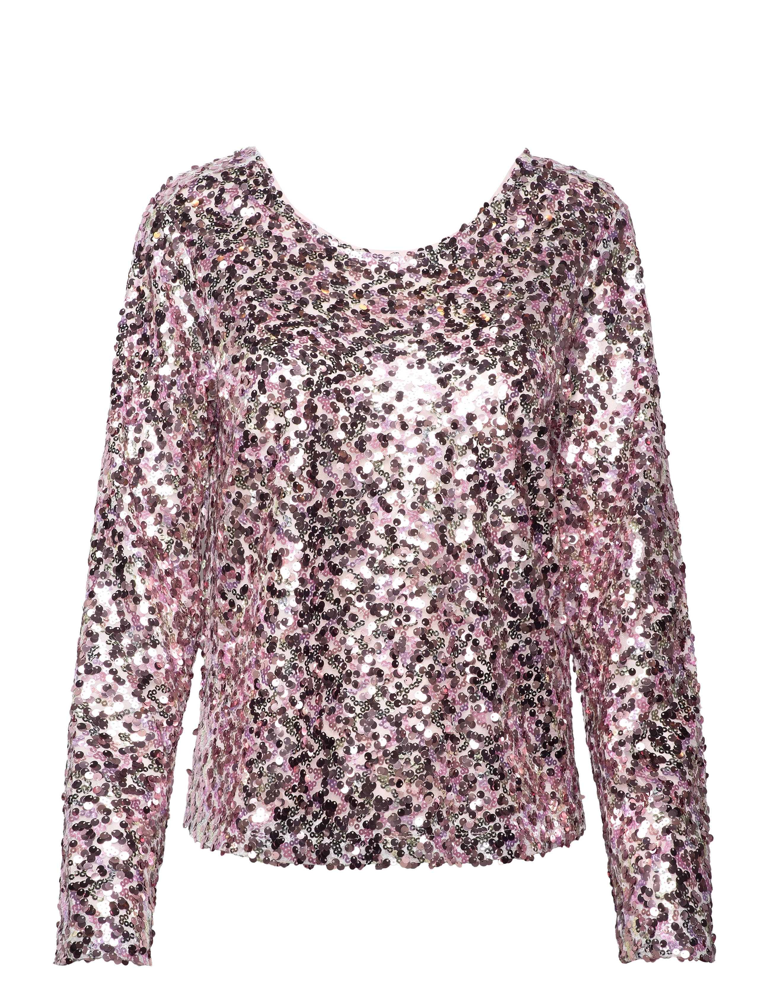 A-VIEW Pailletten Bluse Pink - 36 - Damen