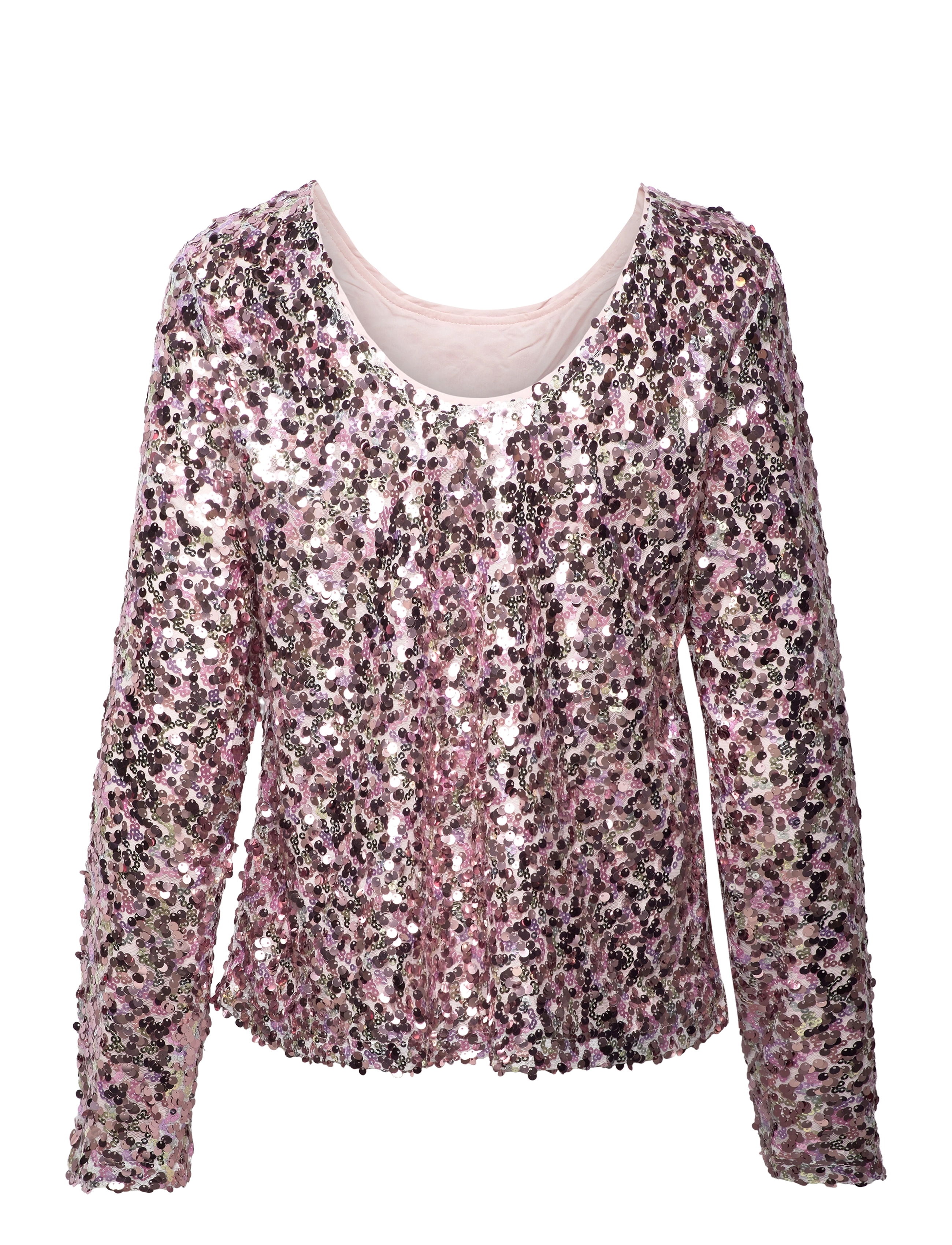 A-View - Sequin blouse - langärmlige blusen - rose - 1
