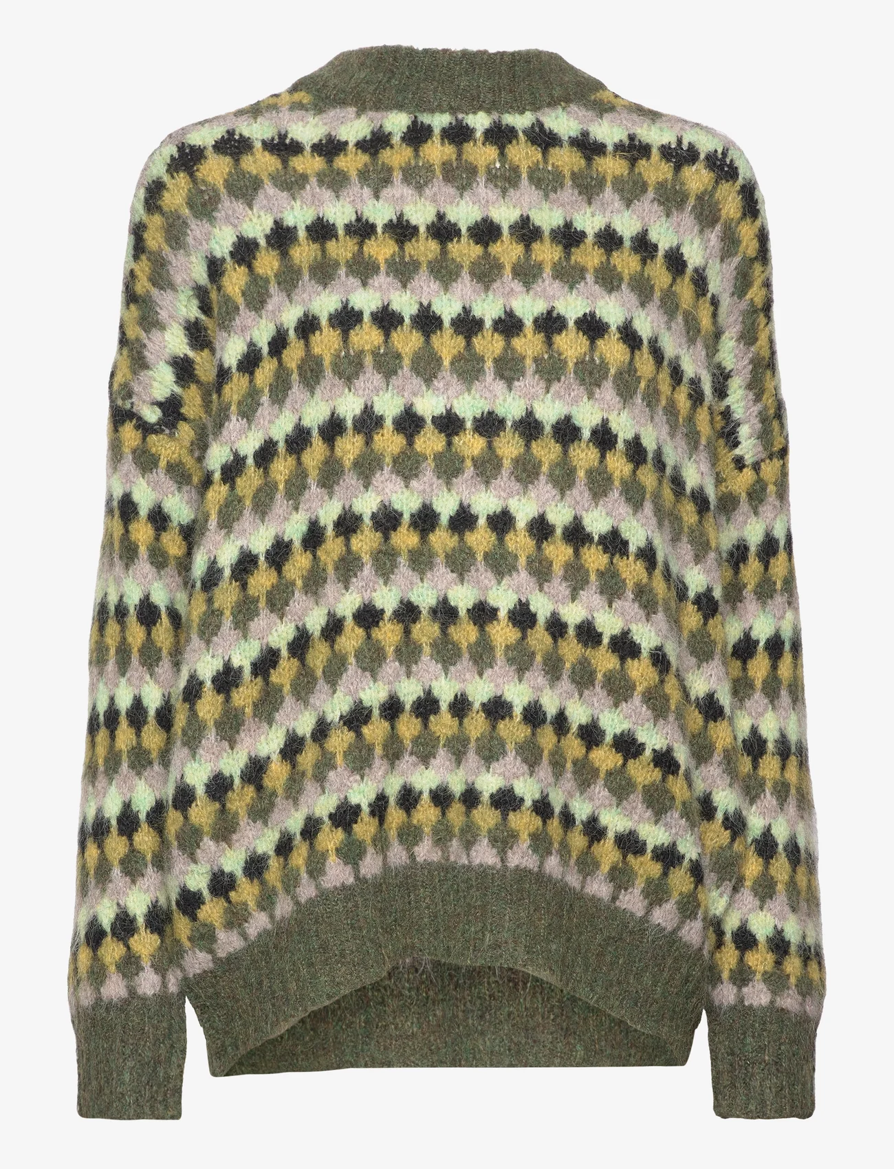 A-View - Patrisia Knit Pullover - neulepuserot - green/sand - 0