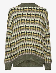A-View - Patrisia Knit Pullover - megzti drabužiai - green/sand - 0