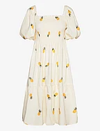 Cheri fruit dress - SAND/YELLOW